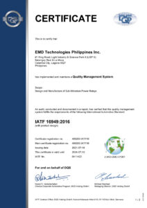 Philippines 1st Factory IATF16949 Certificateのサムネイル