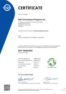 Philippines-1st-Factory-IATF16949-Certificate2022のサムネイル