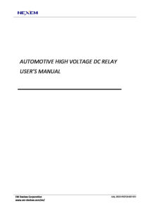 ERCP23-037-01E_High Voltage DC relay Users Manual_Englishのサムネイル